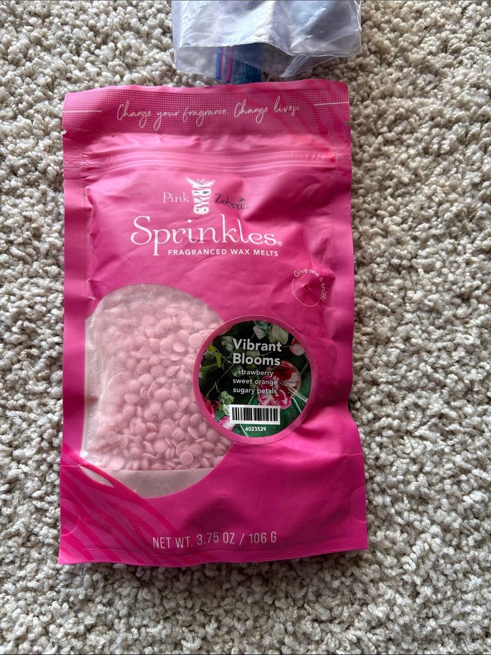 Pink Zebra Sprinkles Vibrant Blooms Wax Melt Sprinkles - Pink